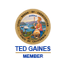 Board of Equalization Seal with text Ted Gaines, Member